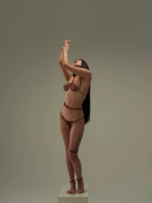 JIFF CONTOUR Religion Collection Artisan Women's Versatile Hand-Knitted Printed Thongs