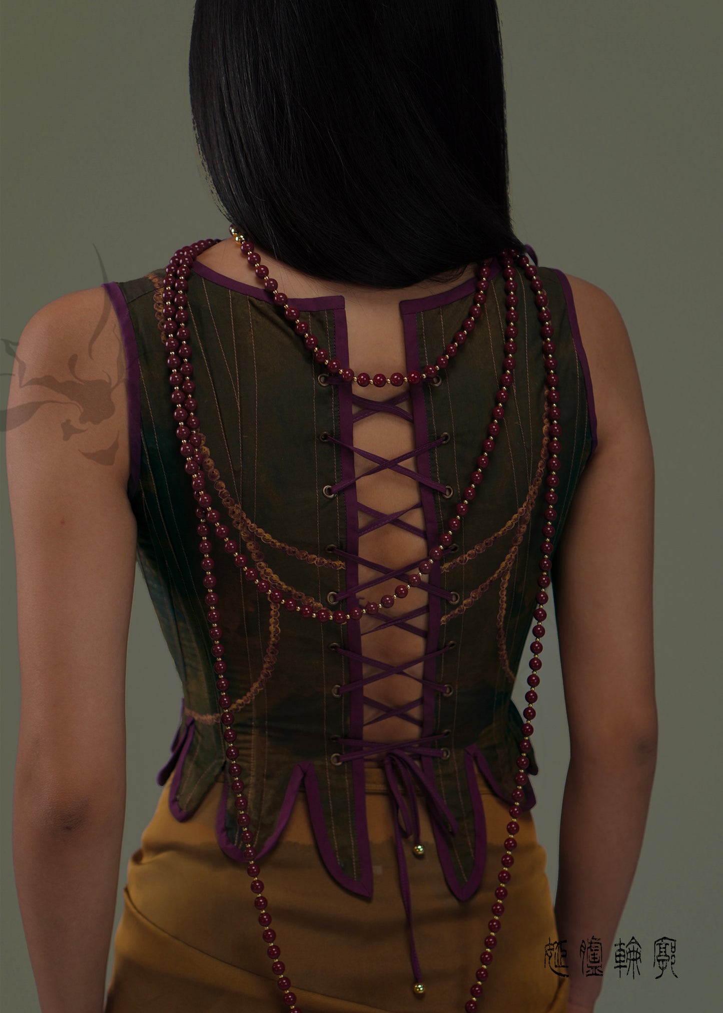 JIFF CONTOUR Religion Collection Women's Double-sided Hand sewning Traditional Corset