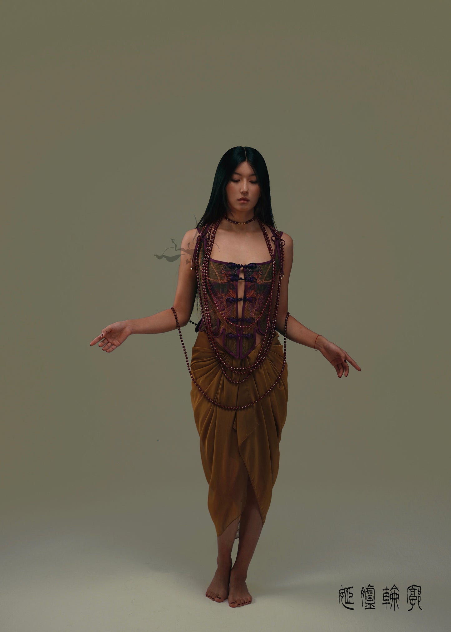 JIFF CONTOUR Religion Collection Women's DrapingTransparent Skirt/ Shawl