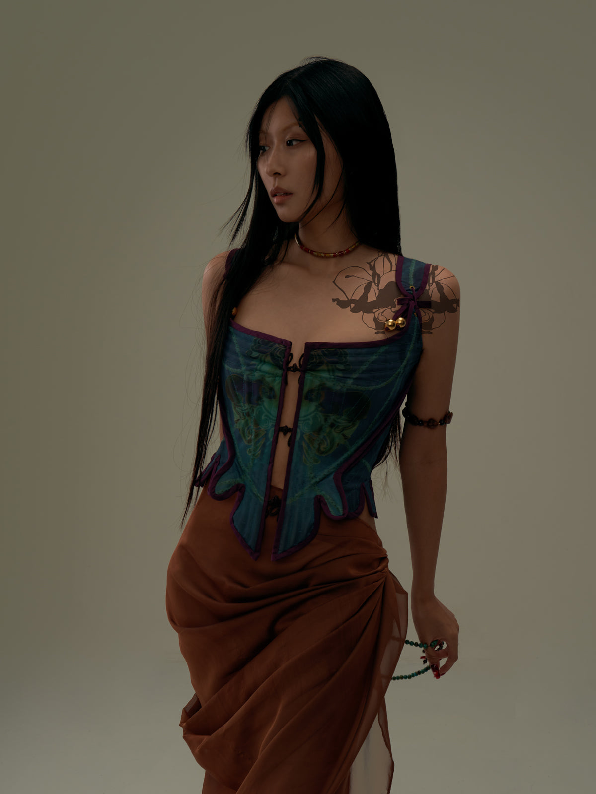 JIFF CONTOUR Religion Collection Women's Double-sided Hand sewning Traditional Corset