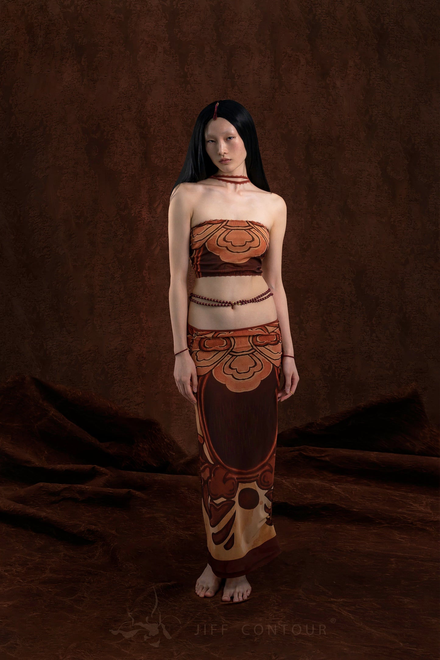 JIFF CONTOUR Religion Collection Women's  Hand-Knitted Skirt