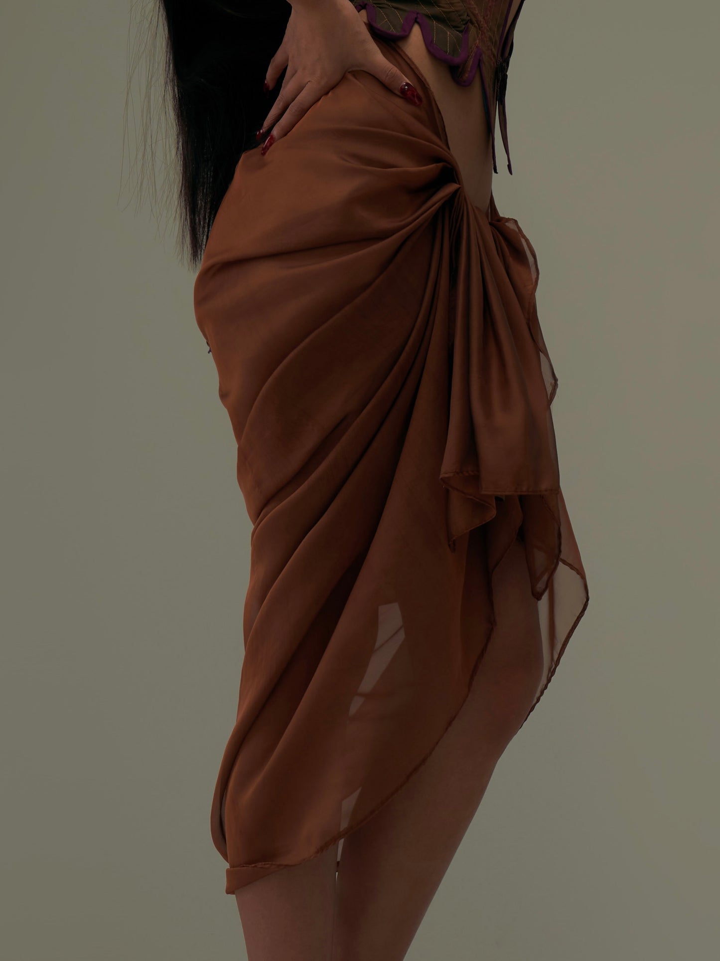 JIFF CONTOUR Religion Collection Women's DrapingTransparent Skirt/ Shawl