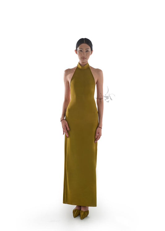 JIFF CONTOUR Golden Jade Collection Women's Backless Dress